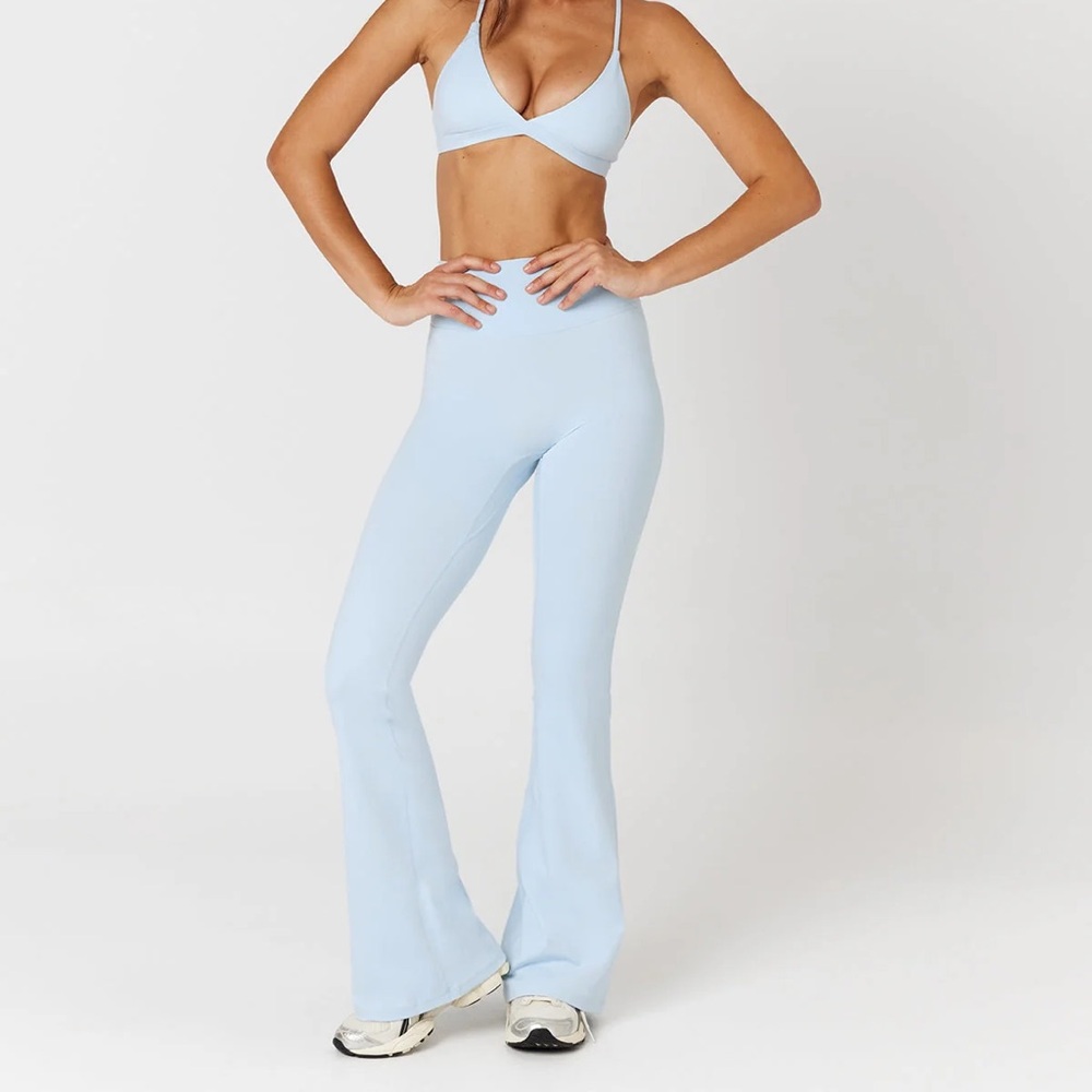 Crop Shop Boutique Light Blue Boot Cut Pants